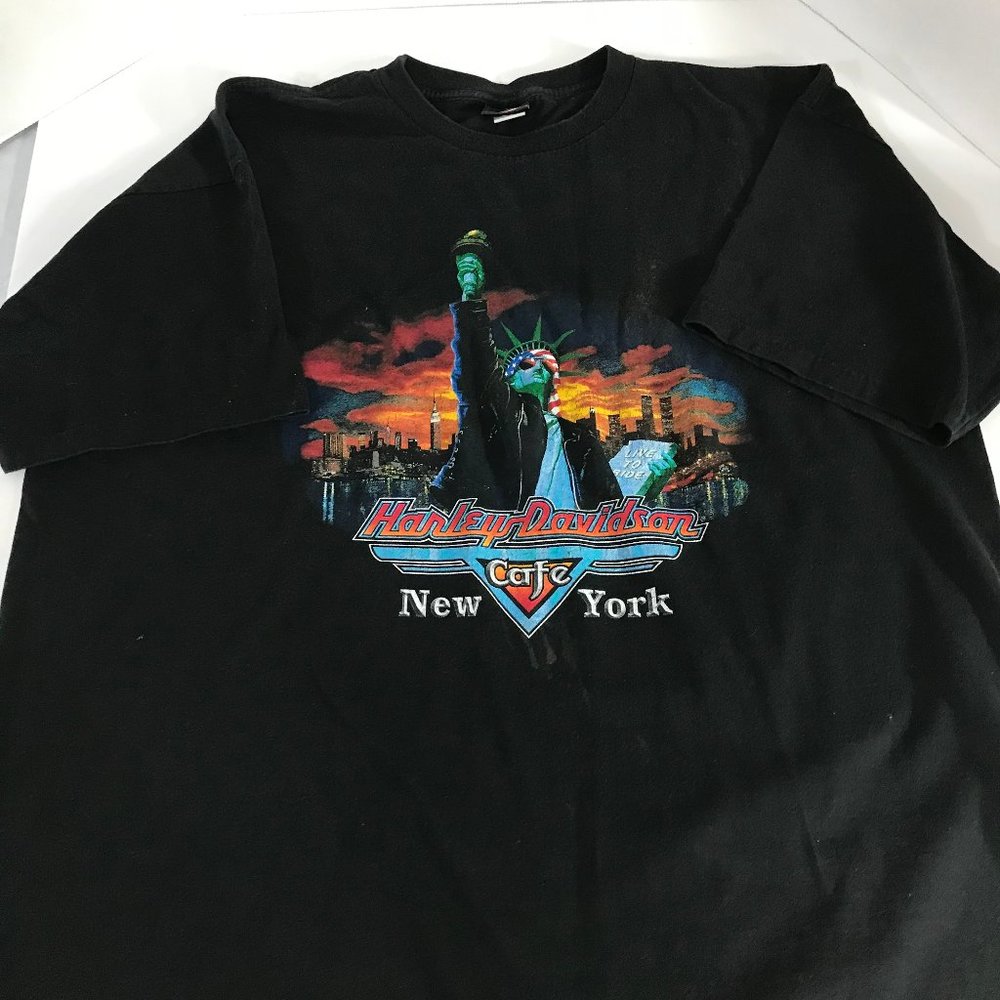 Vintage Harley-Davidson Statue of Liberty New York